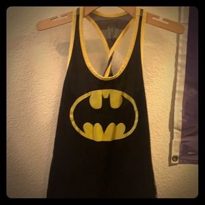 Batman striped racerback tanktop